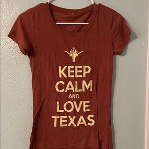 Keep Calm and Love Texas copper T-Shirt